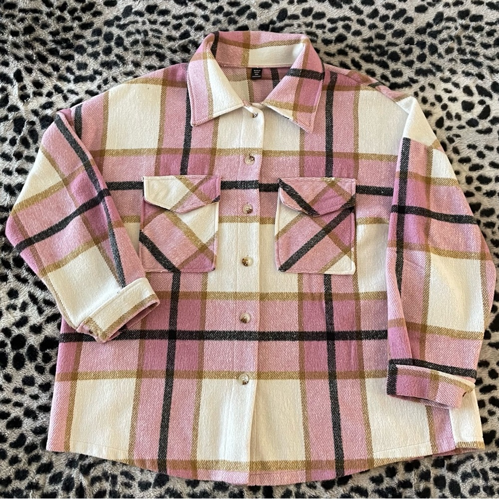 SHEIN flannel plus size
